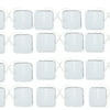 TENS Wired Electrodes Compatible with TENS 7000, TENS 3000 - 20 Premium 2"x2" Wired Replacement Pads for TENS Units Discount TENS Brand Electrode Pads
