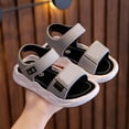 thumbnail image 2 of YOUYEDIAN Toddler Girls Boys Summer Sandals Unisex Kids Open Toe Rubber Sole Non-Slip Platform Sandals Baby Outdoor Walking Sport Beach Sandals (Gray, 13 Little Kid), 2 of 4