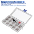 thumbnail image 2 of Carbon Steel Computer Screw Kit - 600-Piece Assortment with M2, M2.5, M3 Flat Head Screws, Screwdriver & Brush (Silver) - Precise Metric Threads, Durable for PC Case, Motherboard, Hard Drive & Laptop, 2 of 6