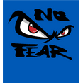 thumbnail image 2 of No Fear Classic Logo Adult Blue Long Sleeve Hoodie-Large, 2 of 3
