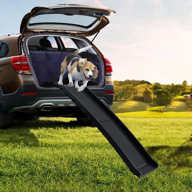 Pasos plegables para perros, escaleras para mascotas, escalera para mascotas, rampa de escalera para mascotas para camiones, sofá interior, coche, SUV
