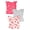 Pink, variant on Baby and Toddler Girl Short Sleeve T-Shirts, 3-Pack, Sizes 12 Months - 5T