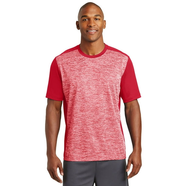 SportTek SportTek PosiCharge Electric Heather Colorblock Tee