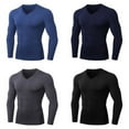 thumbnail image 3 of Men‘s Athletic Compression Sport Running Long Sleeve T Shirt, 3 of 5