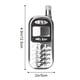 thumbnail image 3 of Termo Porttil De Acero Inoxidable Estilo Retro Con Forma De Telfono, 85 Ml, Acabado De Espejo Premium, Para Viajes Y Actividades Al Aire Libre, Picnics Y Senderismo, 1 Unidad, Plateado, UKHBMC, 3 of 6