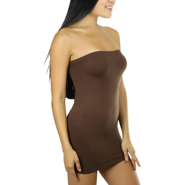 ToBeInStyle Women's Seamless Bodycon Tube Shape Dress - Deep - S/M -  Walmart Business Supplies