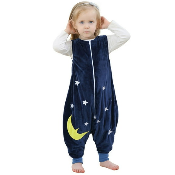 ZPWKLM Cartoon Print Jumpsuit For Toddler Long Sleeve Blanket Sleep Bag For Baby Girl size 1-3T