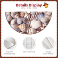 thumbnail image 3 of Defioc Sea Shells for Christmas Tree Skirt Snowman Xmas Tree Skirt Farmhouse Christmas Decorations Tree Mat for Holiday Party Decor-30", 3 of 6