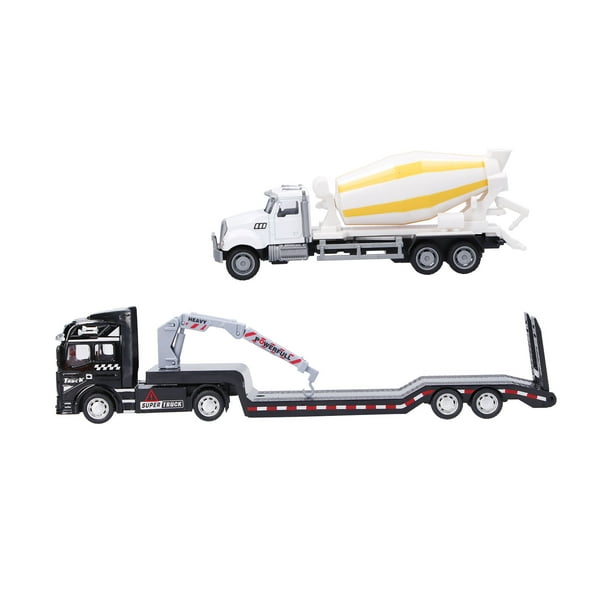 Youthink Trailer Model, Engineering Vehicle Model 33cm / 13in Length Pretend Play Movable Arm For Outdoor Construction Trailer With Dump Truck,constru