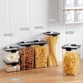 thumbnail image 2 of Contenedor De Almacenamiento De Alimentos Refrigerador De Cocina De Plástico Caja De Fideos Almacenamiento Multigrano Latas Selladas Transparentes Advancent HA027153-01, 2 of 7