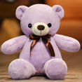 thumbnail image 1 of 60cm Colorful Bear Plush Toys Stuffed Bear with bow tie Doll Girls Valentine's Gift Kids Baby Christmas Brinquedoswhite60cm Deng Xun unisex, 1 of 1