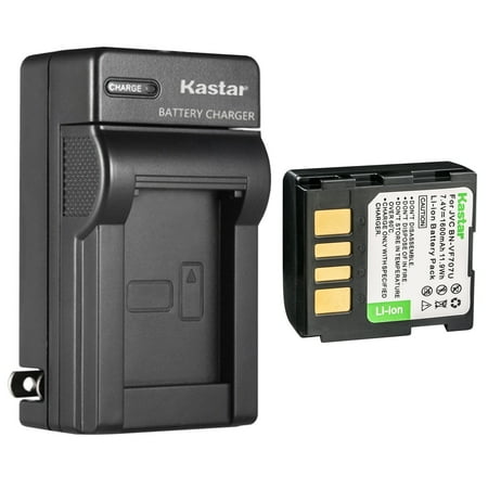 Kastar 1-Pack BN-VF707U Battery and AC Wall Charger Replacement for JVC GZ-MG30EY GZ-MG30EZ GZ-MG30U GZ-MG30US GZ-MG31 GZ-MG31AC GZ-MG31U GZ-MG31US GZ-MG33 GZ-MG33EG GZ-MG37 GZ-MG37AA GZ-MG37AG