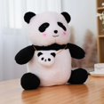 thumbnail image 2 of Muñeco de peluche de Panda en blanco y negro para niños, muñeco suave con bolsa pequeña, de alta calidad, 2 of 5