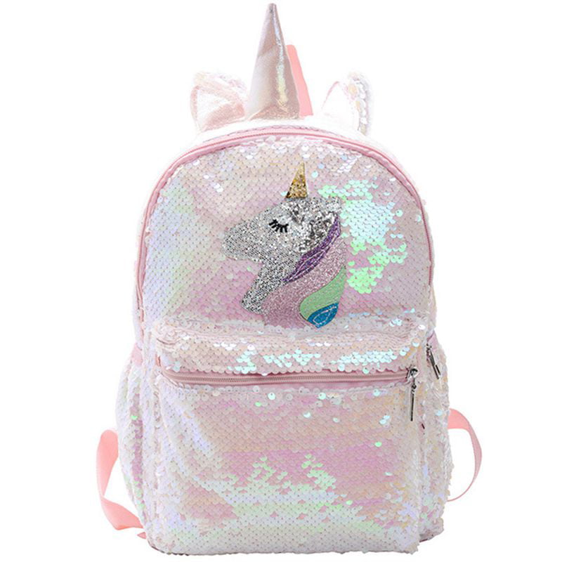 Unicorn Backpack 3D Magical Rainbow Travel Mochila Unicornio 13" Kids School Bag