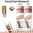 thumbnail image 3 of Kroaya 2-in-1 Women’s Electric Shaver & Eyebrow Trimmer, Rechargeable Face and Body Hair Remover for Lips, Arms, Peach Fuzz, 3 of 9