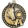 thumbnail image 2 of Horse Medals, 2" Gold Diecast Horse Medal Award 1 Pack, 2 of 2
