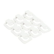 GOOHOCHY 18 Pcs Fastener Wire Clips Self Adhesive Cord Anchors Cable Tacks White