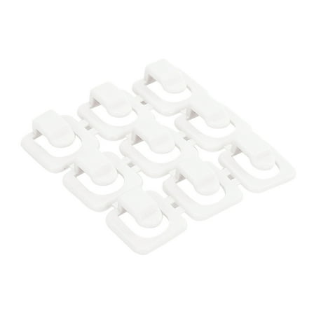 GOOHOCHY  18 Pcs Fastener Wire Clips Self Adhesive Cord Anchors Cable Tacks White