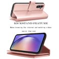 thumbnail image 4 of Takfox Galaxy A54 5G Case, Samsung Galaxy A54 Wallet Phone Case,Sturdy PU Leather Magnetic Detachable 9 Card Holders Shockproof Kickstand & Strap Protective [Flip Cover] for Samsung A54 5G -Rose Gold, 4 of 9
