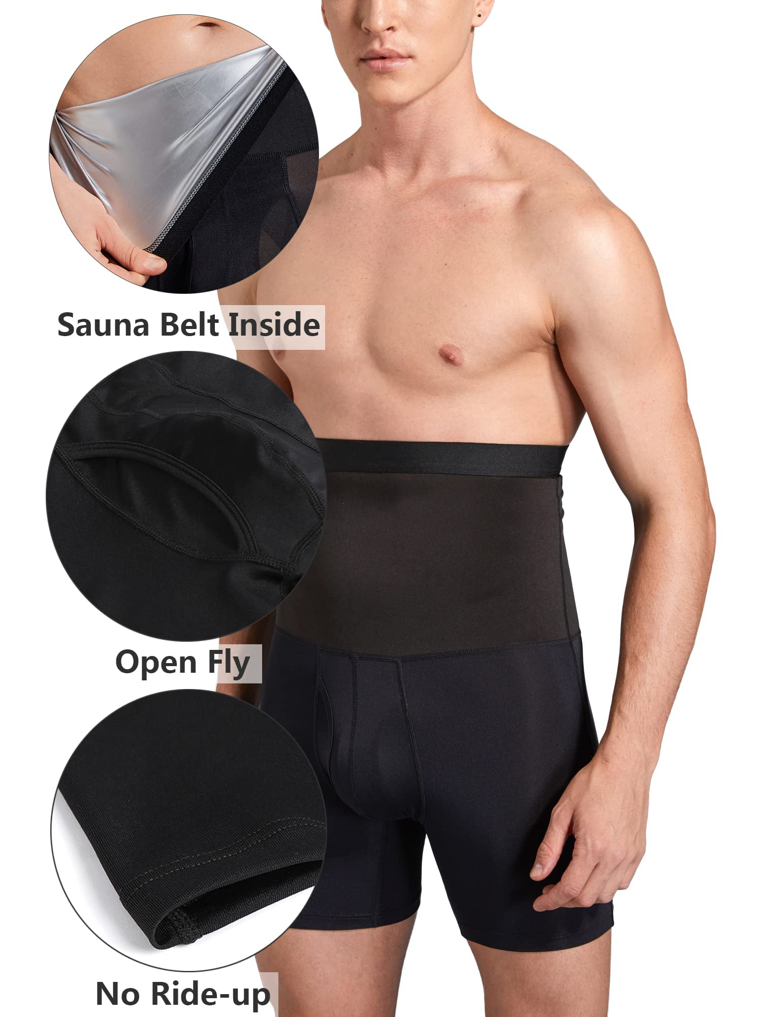 SHIONF Sauna underwear for men's Sweat Pants High Waist
