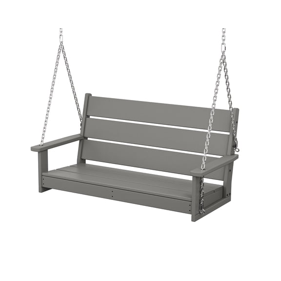 POLYWOOD Lakeside 48” Swing in Slate Grey