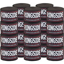 Ringside Cotton Standard Boxing Handwraps - 170" - 10 Pack Black