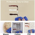 thumbnail image 3 of Manteles individuales de piel sintética, manteles de PU, juego de 4, impermeables, resistentes a las manchas, resistentes al calor, 3 of 5