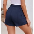 thumbnail image 3 of Pinspark Comfy Shorts for Women Lounge Casual Short Soft Workout Sports Wear Elastic High Waisted Cargo Pockets, 3 of 6