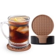 thumbnail image 1 of Cotton Rope Woven Meal Mat Circular Cotton Thread Woven Cup Mat Pot Mat Kitchen Table Thickened Insulation Mat,1 Set Of 6 Placemats, 1 Coaster Holder Clearance, 1 of 8
