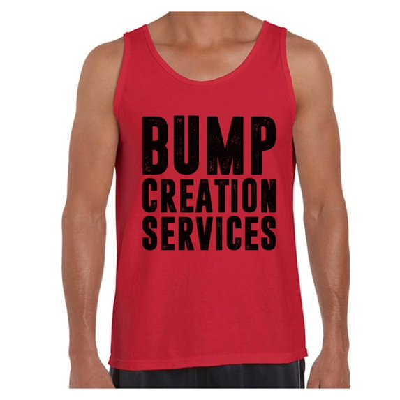 Awkward Styles Men's Bump Creation Services Graphic Tank Tops Father To Be New Dad Gift