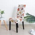 thumbnail image 3 of XmhyTop-A Printed Stretchable Parson Chair Covers for Dining Room Set of 6,Pattern Stretch Dining Chair Slipcover Washable Removable for Kitchen,Hotel,Restaurant,Ceremony Universal Size(6PCS,Flower), 3 of 5