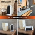 thumbnail image 3 of Calefactor Beckon TURBO HEATER compacto 750W 1500W recámara baño, 3 of 7