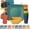 Autumn Multicolor, variant on 56- Plastic Wheat Straw Square Dinnerware Set for 8, Unbreakable Dinner Plates, Snack Bowls, Tumblers 13.5 oz, With Flatware,Dishwasher Safe, Outdoor Camping RV Dish, Autumn Multicolor