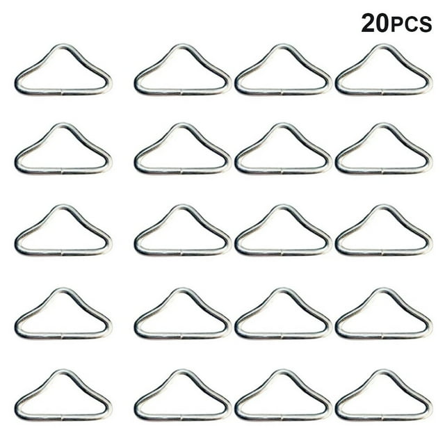 Pack de 20 Trampolines V-Anneaux Boucle Multi-Usages Pièce de Rechange Connecteur Clip Boucles pour la Randonnée de Randonnée de Chasse Escalade Randonnée