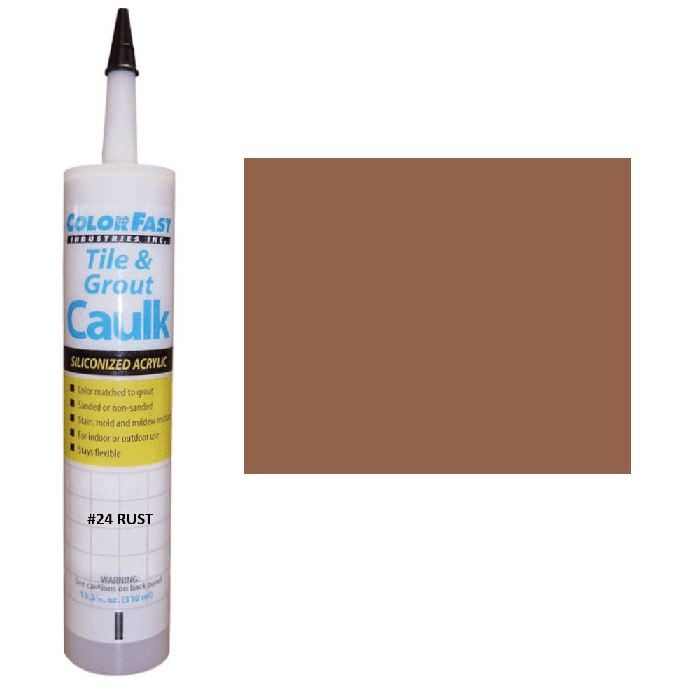 Colorfast Latex Colored Caulk CCure Caulk Color Line Rust 2 x 12