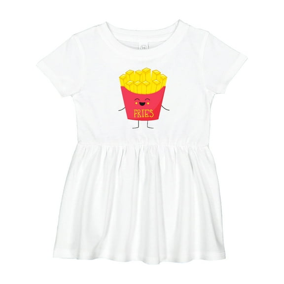 Inktastic Cute Kawaii French Fries Girls Baby Dress
