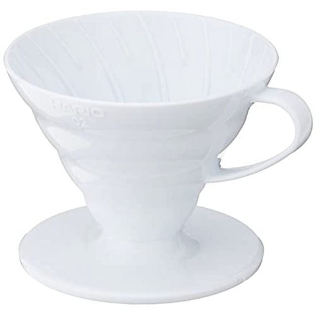 Gotero de café Hario V60 de plástico, tamaño 02, color blanc