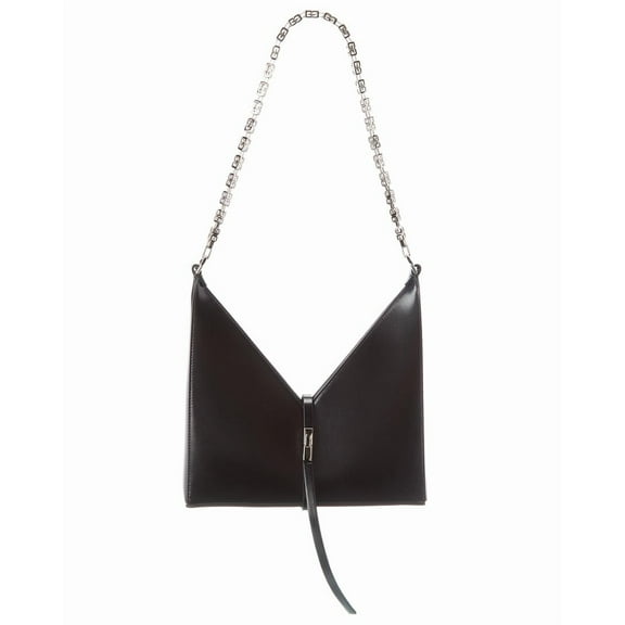 Givenchy Cut Out Small Leather Shoulder Bag, Black