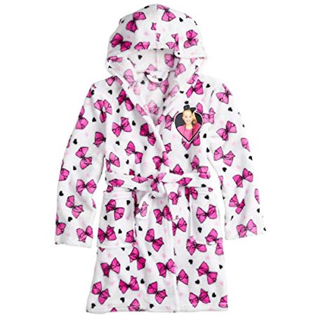Girls Hooded Fleece Robe - JoJo Siwa Kids Robe for Girls Hooded Soft Plush Fleece Bath Robe (10)