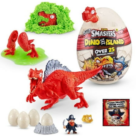 Smashers Series 5 Dino Island MEGA Mystery Egg (RED, Over 25 Surprises!)
