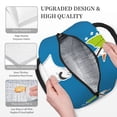 thumbnail image 3 of Fotbe Goose Holding an Umbrella Pattern Lunch Bag, Insulated Lunch Box, Small Leakproof Cooler Food Lunch Containers Reusable High Capacity Lunch Tote Bags for Work, Travel, Outdoor, 3 of 6