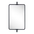 thumbnail image 4 of TEHOME Black Rounded Rectangle Pivot-N-View Bathroom Vanity Mirror 14x22", 4 of 6