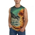 thumbnail image 6 of Daiia Space Adventurer Cat Printed Men's Tank Tops,Casual Soft Sleeveless Gym Muscle Shirts Bodybuilding Tee-3X-Large, 6 of 8