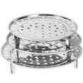 thumbnail image 1 of Thicken Stainless Steel Steamer Rack, Steamer Rack for Pots, Round Cooking Rack, Steaming Rack for Kitchen, 1 of 8