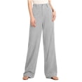 thumbnail image 2 of Womens Solid Color Corduroy Pants Button Zipper Pockets Soft Comfortable Fabric Casual Daily Office Weekend Fall Winter Fashion Ladies Outfit Gray L, 2 of 8