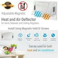 thumbnail image 3 of Home Intuition Adjustable Magnetic Heat and Air Deflector for Vents, Sidewall, and Ceiling Registers, 3 of 6