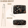 thumbnail image 4 of FORMRS Women Crossbody Purse with Chain Strap Vegan Leather Shoulder Handbag, Black Flowers, 4 of 7