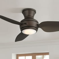 Casa Vieja 36" Whirl Modern Indoor Outdoor Ceiling Fan 3 Blade LED Light Remote Control Emperial Bronze Finish Bedroom Hugger