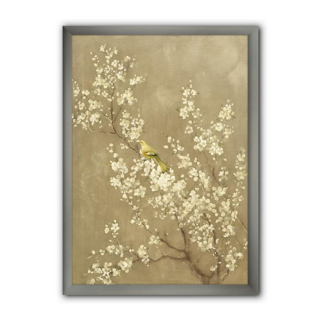 Designart Fleur de cerisier blanc III Art mural encadré