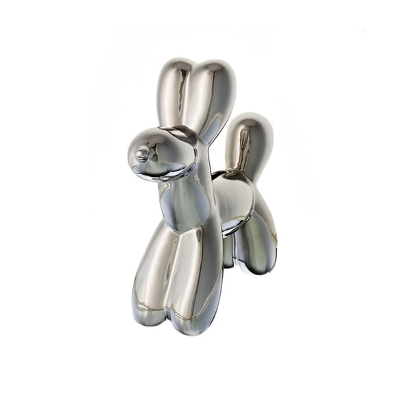 Creative Gifts International Balloon Dog Bank, Silver